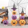 Halloween Pumpkin Pillar Lantern Ornaments for Theme Decor and Photo Props