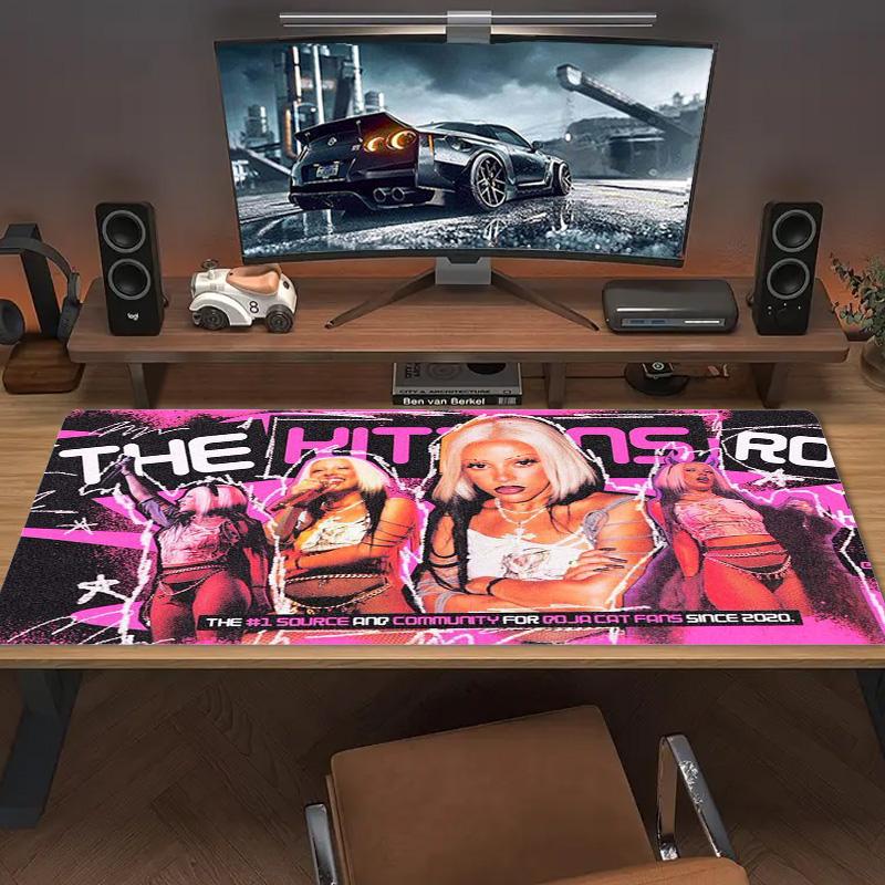 Doja Cat Color Mouse Pad Large Gaming Table Cushion Non-slip Laptop Tablet Big Mousepad XXL Mat Mini PC Playmat With Lock Edge