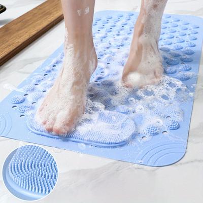 Rutschfeste Duschmatte mit Massage & Drainage. Sichere Saugnäpfe. Essentielle Badematte für Zuhause & Badewanne.