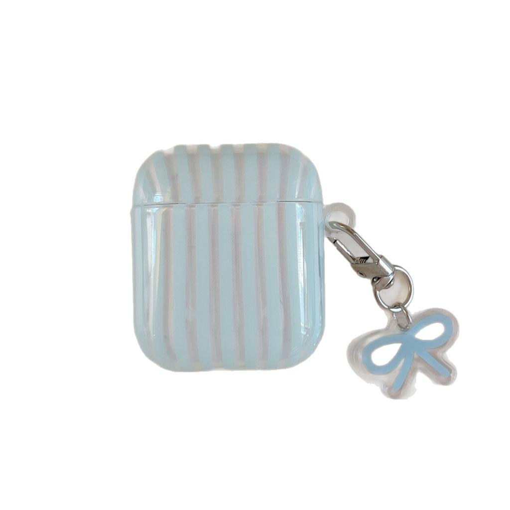 Minimalist striped Apple AirPods Pro 1 Bluetooth earphone 1 protective case soft shell earphone shell 1st generation 1