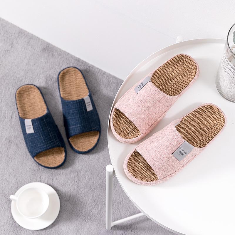 Lidani 2025 Summer Linen Slippers for Women & Men - Non-slip, Breathable, Sweat-absorbent, Indoor Use