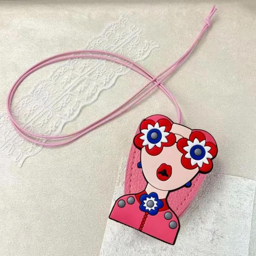 

Вышивка Подвесной шейный зажим для очков Противопотерянный шейный ремешок Чехол для очков розовый