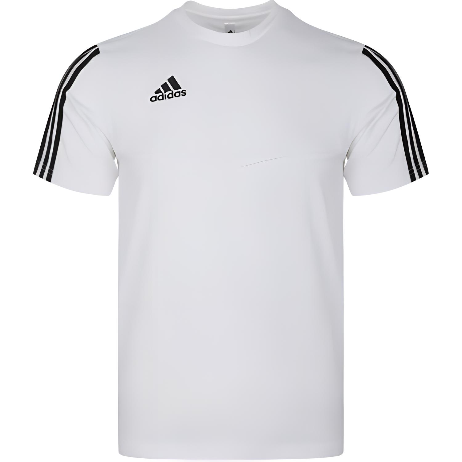 

Adidas Tiro 19 Brand Logo Round Neck Fashion Versatile Short Sleeve T-Shirt Men Tops White DT5414 S