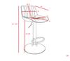 Blue Dining Room Bar Stool Swivel Chairs, Set of 2 - Velvet-Covered, Height-Adjustable, 360 degrees Swivel Function