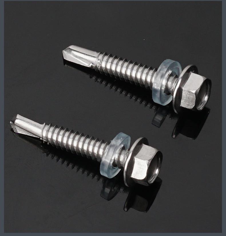 Rust-Proof 410 Stainless Steel M5.5 Hex Head Self-Drilling Self-Tapping Screw