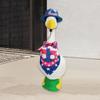 Porch Geese Clothes Patriotic Lawn Geese Statue Clothing Garden Decoration Accessories For Patio Courtyard Yard Statue Decor