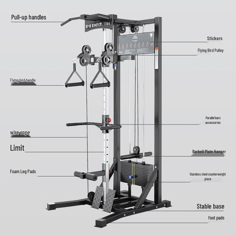 Yimai Single Arm Cable Crossover Trainer