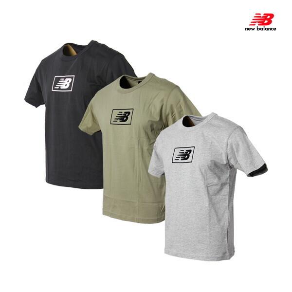 

New Balance M Nb Essentials Logo Nbnedbs081 Short Sleeve Tee NBNEDBS08140 green/90