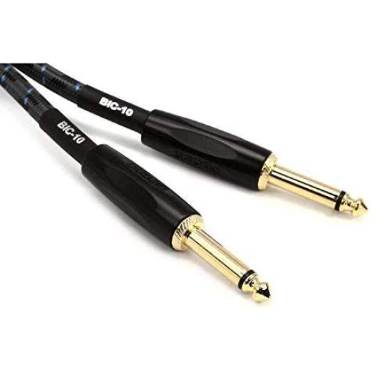 BOSS 3m Guitar Shield Copper 24K Plugs BIC-10 Cable, Straight-to-Straight, Oxygen-Free Wire, Gold-Plated