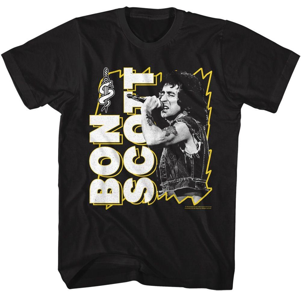 Bon Scott Lightning Frame Music Shirt M
