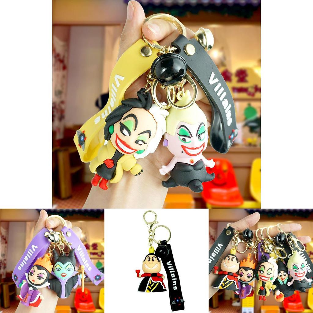Cute Cartoon Villain Witch Keychain Unique Pvc Bag Charm For Men And Women