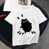 Kawaii T Shirts Women Cat New Tops Female Tshirt Loose Tshirt Summer Tee White Tshirts Round Neck Oversized T Shirt
