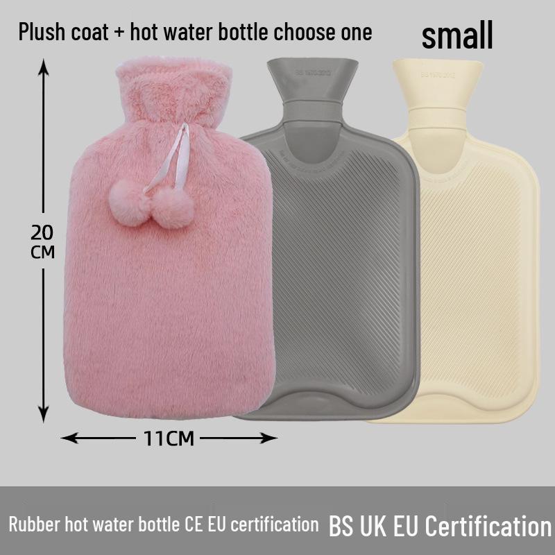 Explosion-Proof Hot Water Bottle: Rubber Design for Stomach and Feet, Long-Lasting Warmth