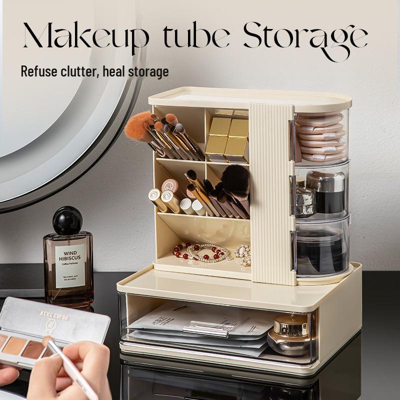 Multifunctional Skincare and Jewelry Organizer with Drawers