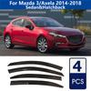 AIBAP High-Quality 4pcs Car Windows Visor For Mazda 3 2014-2018 Sedan&Hatch Window Visors Rain Guards Rain Guard Sun Rain Visors