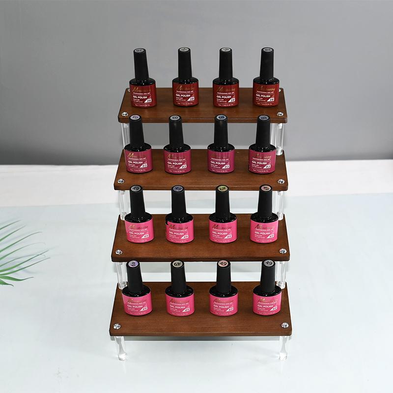 Acrylic Wooden Display Riser Stand for Funko POP Figures,Earring Ring Holder Cupcake Stand,Perfume Stand Organizer Display