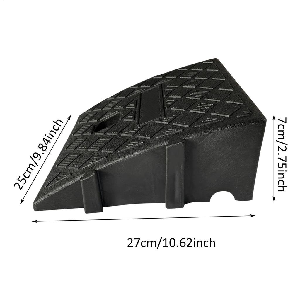 7cm Height Portable Car Curb Ramps Lightweight Slopes PVC Threshold Ramp Slopes For Car Trailer Truck Bike Motorcycle