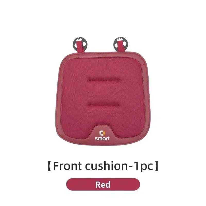 

Car Seat Ice Silk Cushion Pad Anti-slip Protect Seat Cover Mat For Smart Fortwo 451 450 453 Forfour Cabrio Crossblade ROADSTER Red 1pc
