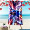 Sonic Action Print Beach Towel, Large Soft Quick Dry Towel for Beach Camping Swimming