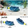 Heart-shaped Goldfish Keychain with Realistic Fish Models
