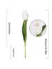 6 pezzi di tulipani fiori artificiali per la decorazione tulipani finti dall'aspetto reale fiori al tatto reali composizioni floreali per tavolo casa ufficio decorazioni per matrimoni