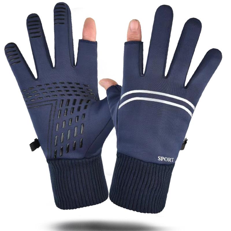 Gants de ski à écran tactile automne et hiver polaire conduite chauds antidérapants imperméables réfléchissants sports de cyclisme de plein air