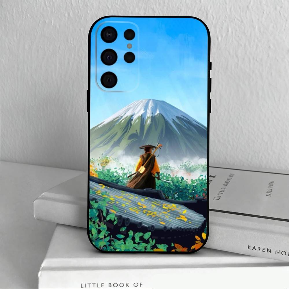 Game G-Ghost Of Y-Yotei  Phone Case For Samsung S25,S24,S21,S22,S23,S30,Ultra,S20,Plus,Others Soft Black Case