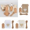 Pack of 51 Love Heart Burlap Bags Stylish Gift Packaging Bag Fashionable Storage Bag for Jewelry and Small Treasures