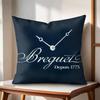 Luxury BBreguet Cushion Cover Natural Linen Organic Fabric DoubleSided Printing Couch Pillow Covers Home Decor