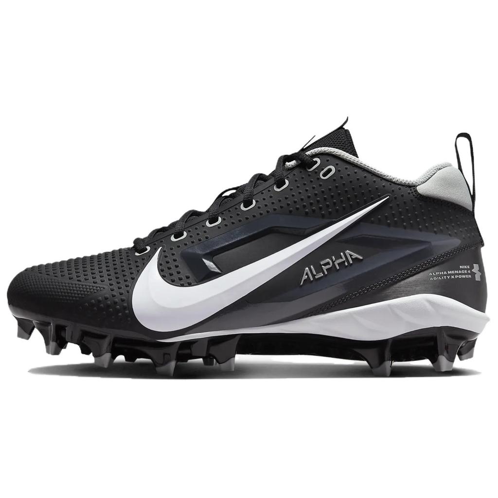 Nike Alpha Menace 4 Varsity Black White Men Sneakers Light-Smoke-Grey Metallic-Silver FN0027-001