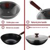 SUPOR 32cm Fine Iron Stir-fry Wok with Lid