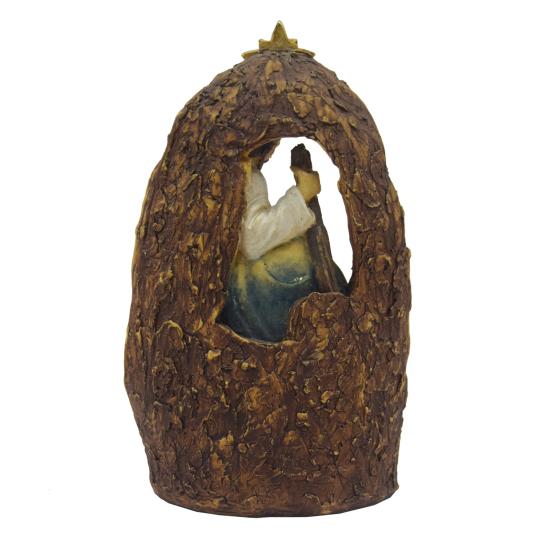 Resin Statue Nativity Scene Christmas Ornament Waterproof UV Resistant Holy Family Sculpture Party Decor