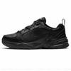 Nike Air Monarch 4 Slip Resistant Slip Resistant Low Top Chunky Sneakers Unisex Black 415445-001(Team40-)