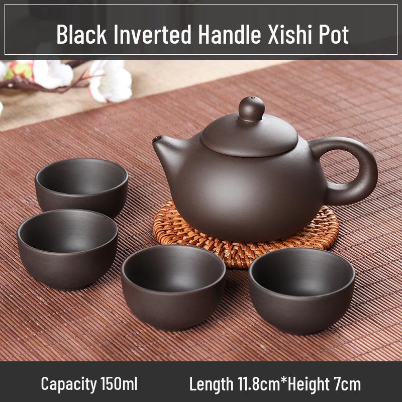 Small Capacity Yixing Xishi Pot: Handmade Purple Clay Teapot with Filter - Antique Style Kung Fu Tea Set