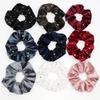 Goldener Samtstern Haargummi - Einfaches Koreanisches Großes Scrunchie Haaraccessoire