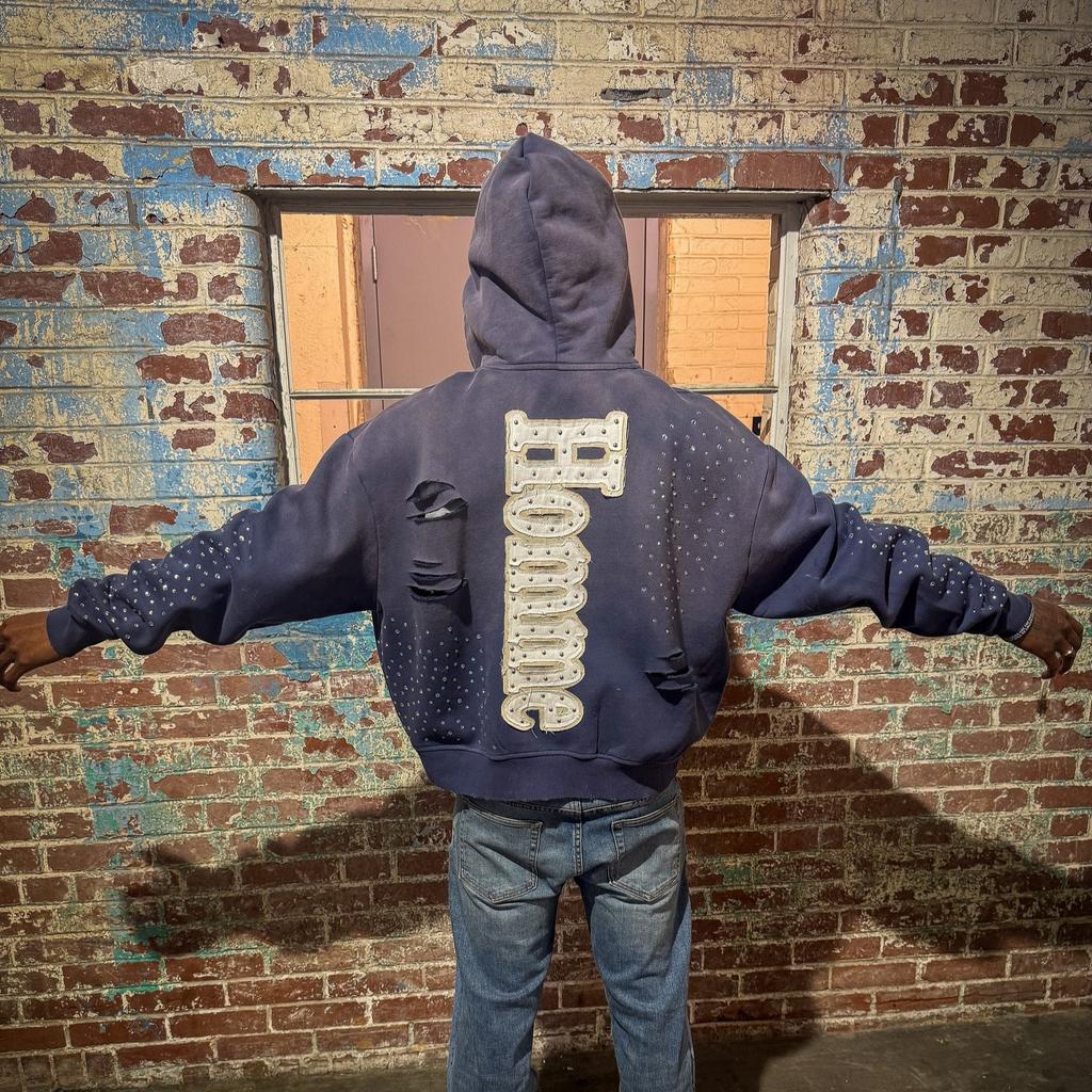American retro design sense printed hoodie loose niche personality high street men and women the same hip hop style sweater