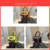 Bolso de Mano Pequeño de PU Estilo Coreano de Moda con Asa Superior Para Uso Diario Casual