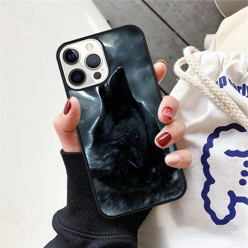 The Wolf Fierce Phone Case For iPhone 17 Air 15 16 Cover 11 13 14 Pro Max 12 Plus Max Fundas