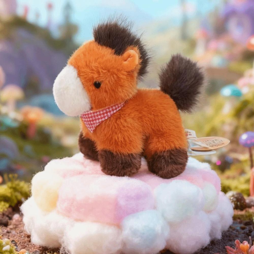 Cartoon Stuffed Animal Horse Soft Plush Toy Doll Zodiac Horse Plush Toy Horse Ornament
