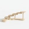 Wooden Display Stand, Tiered Organizer Shelf, Countertop Dessert Riser, Multipurpose Storage for