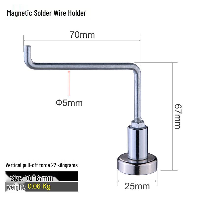 Pro Soldering Station Kit: Soldering Iron, Wire, Magnifying Lamp, Smoke Absorber, Magnetic Repair Tool