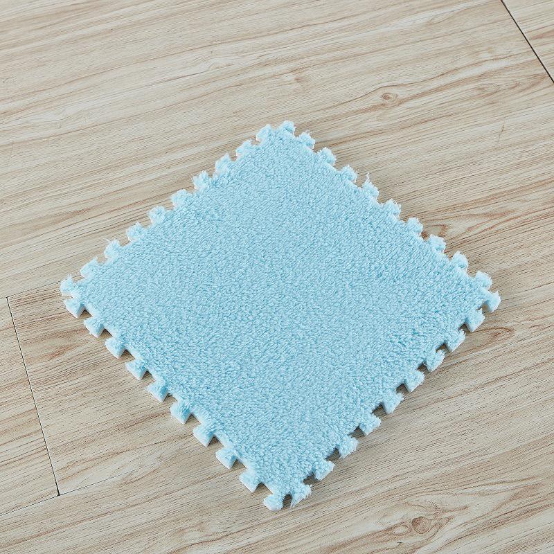 10/16Pcs Soft Plush Carpet Children Kids Rug Baby Game Play Mat Puzzle Carpet EVA Foam Interlocking Exercise Tiles Mat 30*30*1CM
