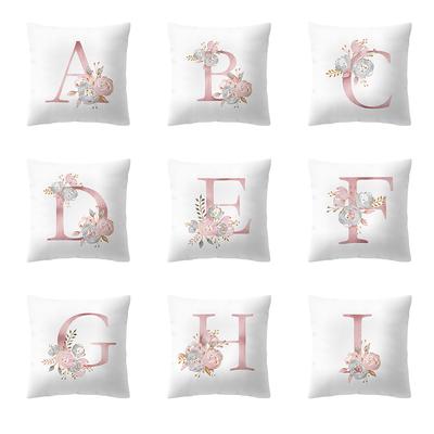 4545 Cm Decoration Letter Pillow English Alphabet Pillowcases