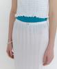 Laminez Eyelet Floral Long Skirt - Ivory
