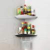 1 Piece Corner Bathroom Storage Rack Shampoo and Cosmetics Storage Rack Wall Mounted Bathroom Accessory