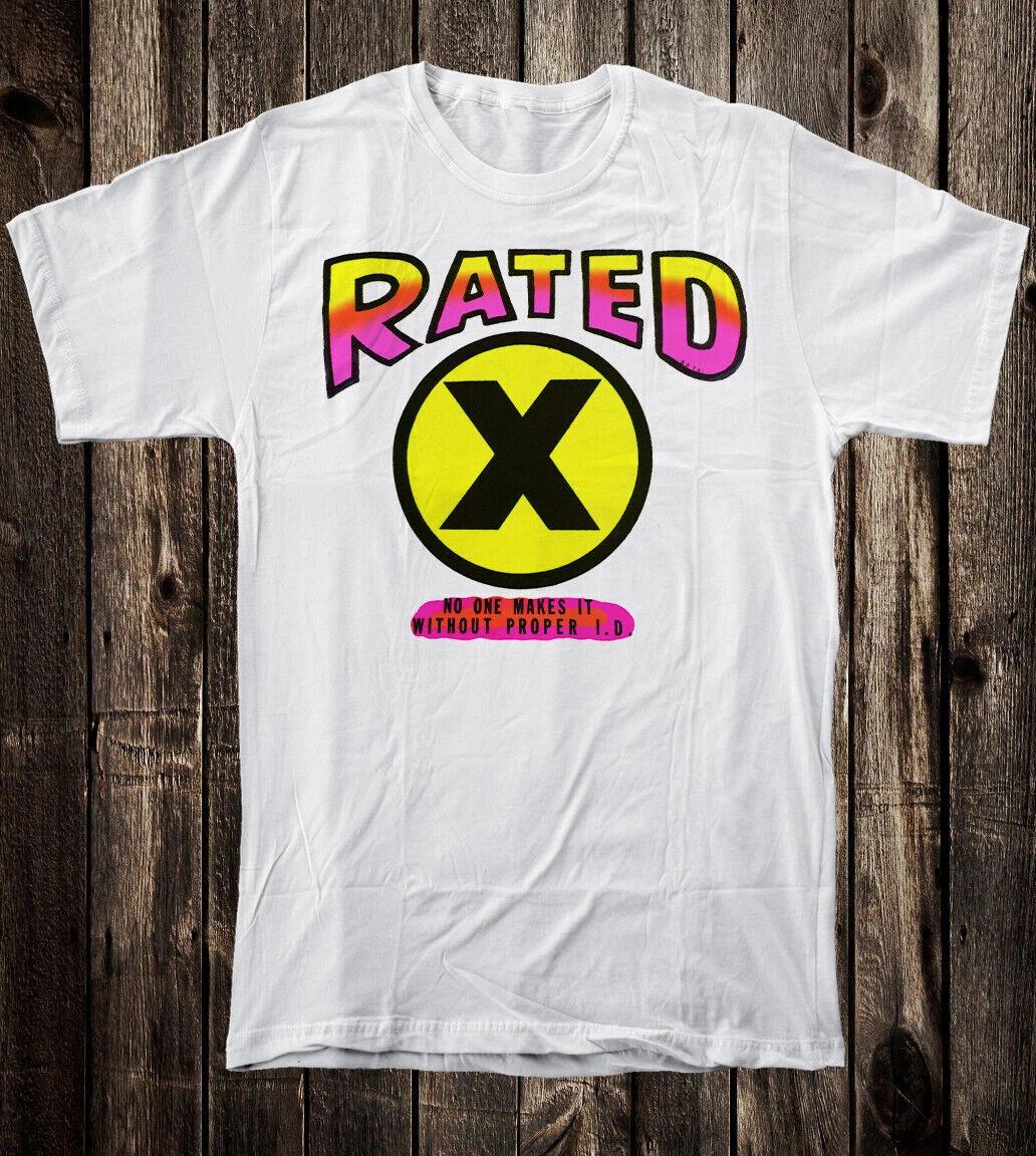 

Men s T-shirt Novelty Retro Design 70 s X Rated Funny M