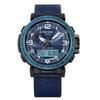 Casio Men's Stainless Steel 100M Water Resistant Digital Alarm Quartz Watch PRG-601YB-2