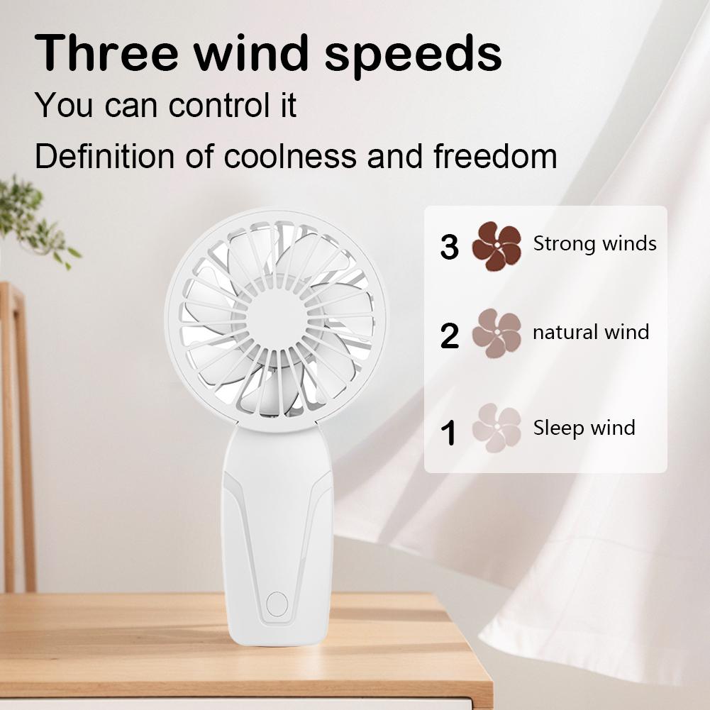 Portable Handheld Fan USB Rechargeable Mini Fan Compact Cooling Fan for Home Office Travel and Outdoor Activities