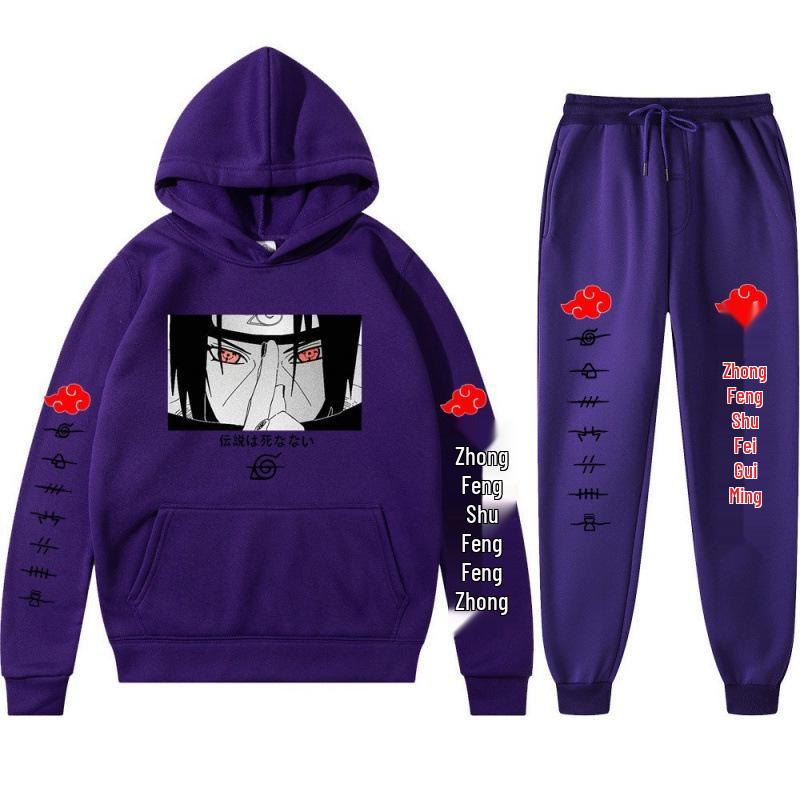 Naruto 2025 Uchiha Itachi Hoodie & Pants Set for Men & Women
