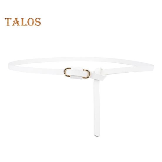 

Простой декоративный джинсовый ремень, регулируемая длина, тонкий пояс из искусственной кожи с завязками, джинсовый костюм, брюки, ремень белый